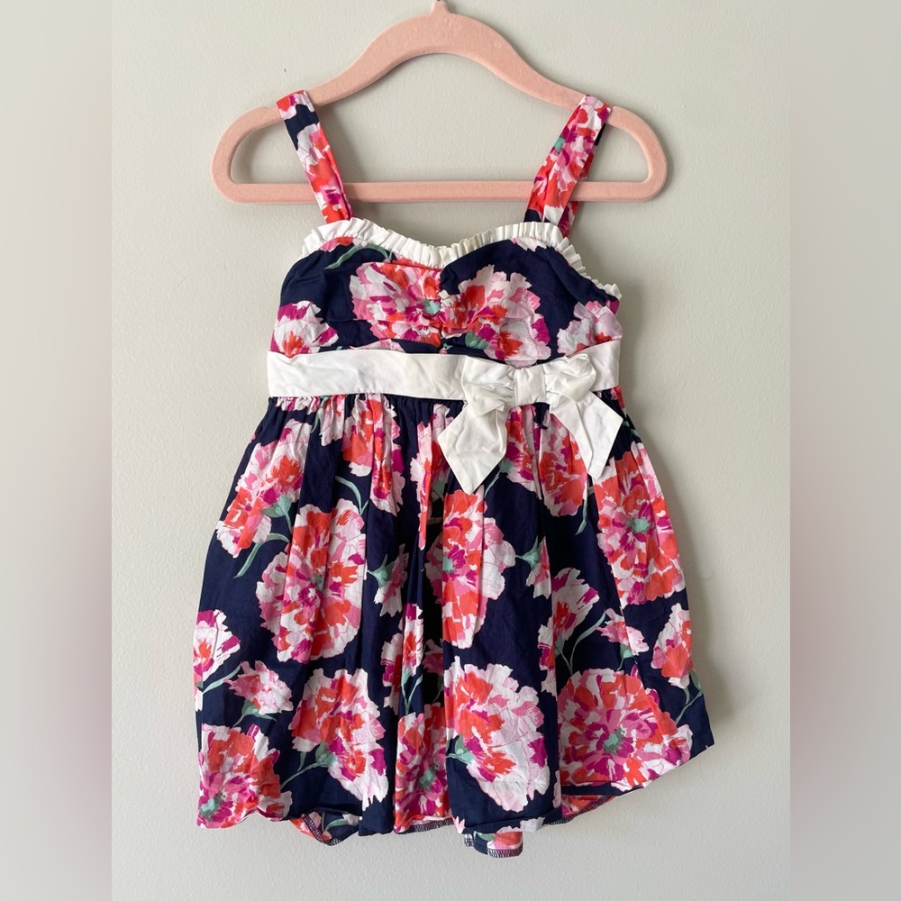 Janie and Jack Navy Floral Dress 12-18mo